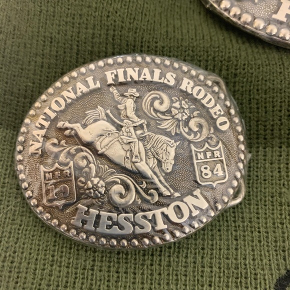 1984 Hesston National Finals Rodeo Belt Buckles - Picture 3 of 4